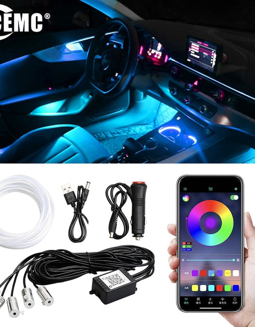 Load image into Gallery viewer, 5/6 In 1 Car Led Interior Atmosphere Lights Universal Rgb Ambient
