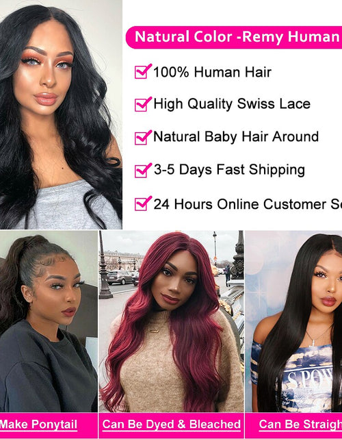 Load image into Gallery viewer, Cheap 30 Inch Wavy Body Wave Lace Front Wig 13x4 HD Transparent Lace
