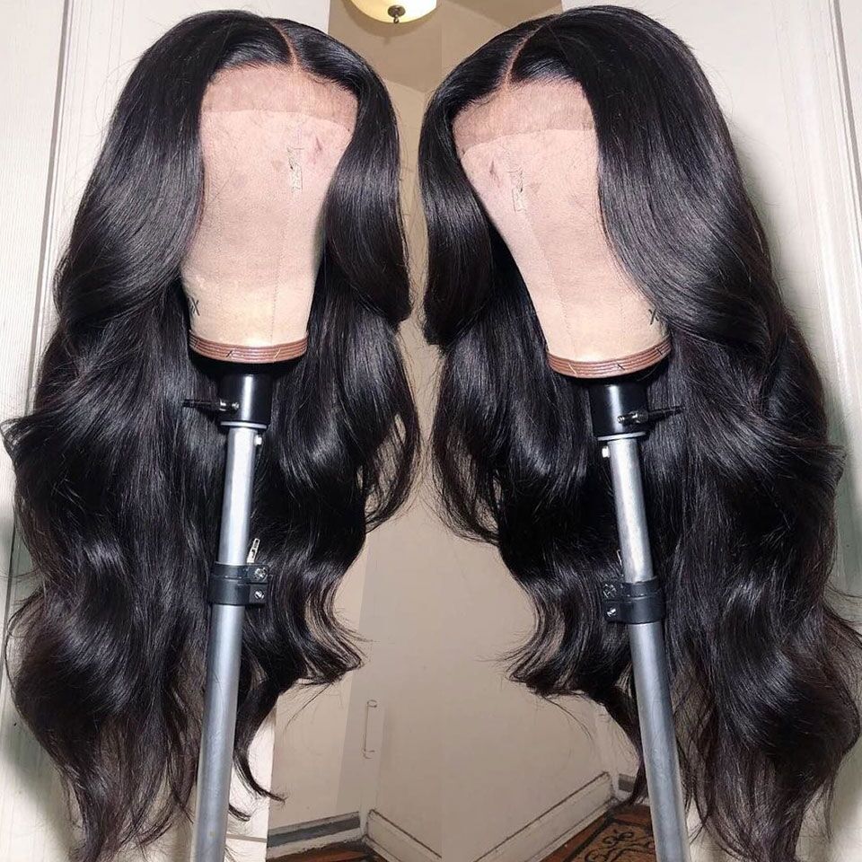 Cheap 30 Inch Wavy Body Wave Lace Front Wig 13x4 HD Transparent Lace