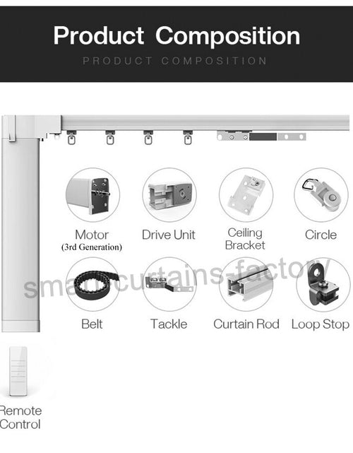 Load image into Gallery viewer, Tuya Wifi Motor Electric Curtain Guide Rail - Smart Intelligent
