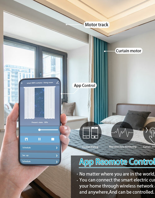Load image into Gallery viewer, Tuya Wifi Motor Electric Curtain Guide Rail - Smart Intelligent
