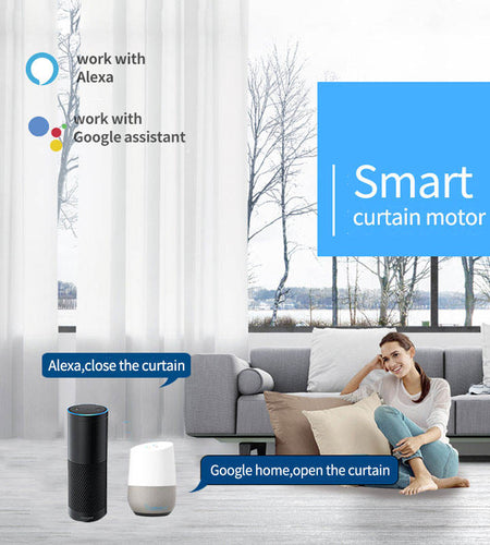 Tuya Wifi Motor Electric Curtain Guide Rail - Smart Intelligent