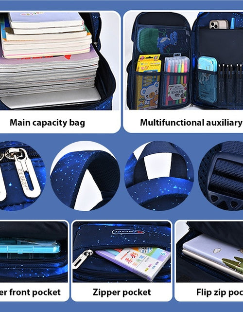 Load image into Gallery viewer, Children School Bags Boys Backpack Kids Primary Orthopedic School
