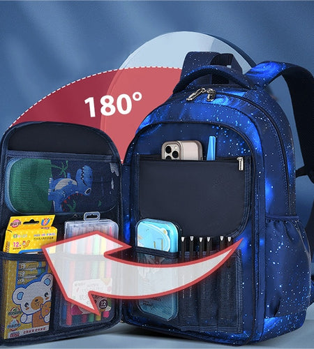 Children School Bags Boys Backpack Kids Primary Orthopedic School