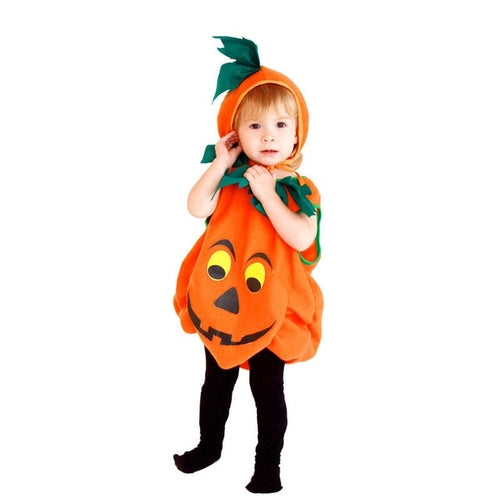 Load image into Gallery viewer, Children&#39;s Halloween Cosplay Costume Toddler Baby Kids Pumpkin Print
