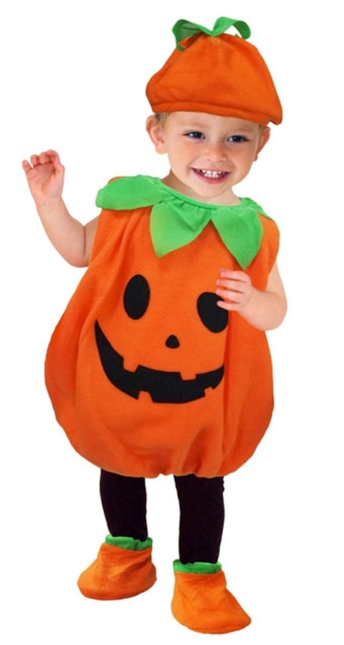 Children's Halloween Cosplay Costume Toddler Baby Kids Pumpkin Print