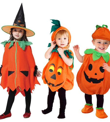 Children's Halloween Cosplay Costume Toddler Baby Kids Pumpkin Print