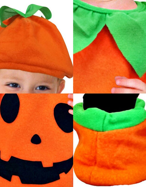 Load image into Gallery viewer, Children&#39;s Halloween Cosplay Costume Toddler Baby Kids Pumpkin Print
