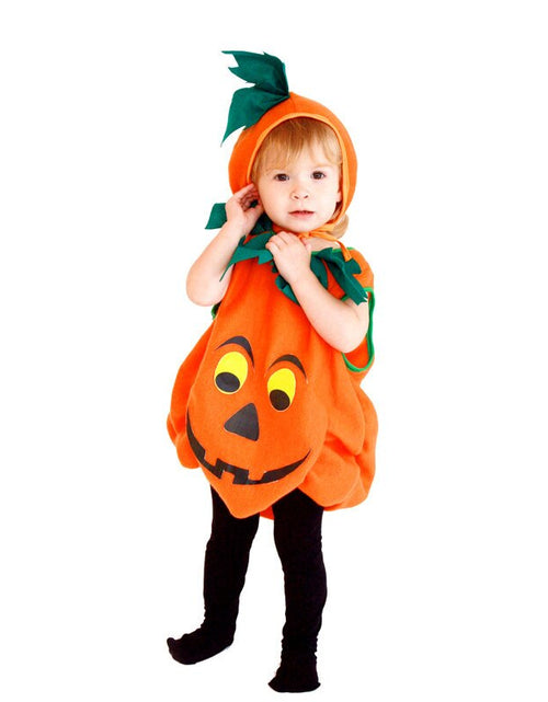 Load image into Gallery viewer, Children&#39;s Halloween Cosplay Costume Toddler Baby Kids Pumpkin Print
