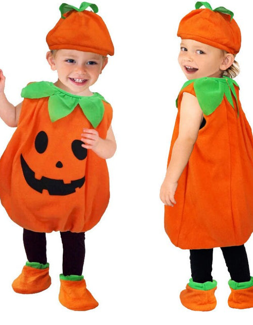 Load image into Gallery viewer, Children&#39;s Halloween Pumpkin Costume Stage Performance Costume Baby
