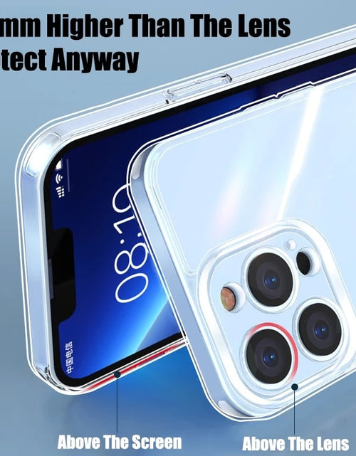 Load image into Gallery viewer, Clear Phone Case For iPhone 12 13 Pro Max Mini Case Silicone Soft
