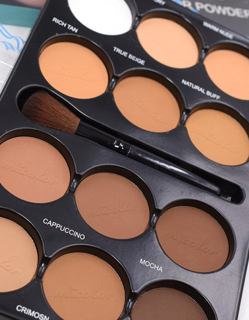 Load image into Gallery viewer, Coffee Color Contour Palette Makeup 12 Colors Long-lasting Matte
