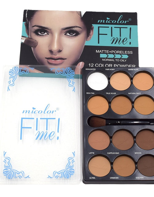 Load image into Gallery viewer, Coffee Color Contour Palette Makeup 12 Colors Long-lasting Matte
