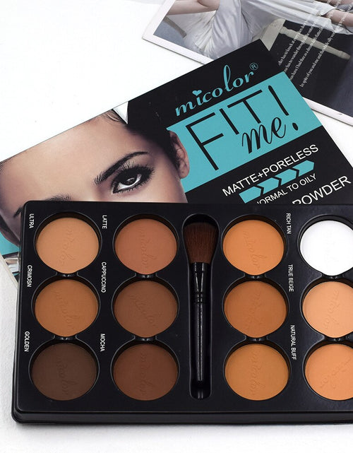 Load image into Gallery viewer, Coffee Color Contour Palette Makeup 12 Colors Long-lasting Matte
