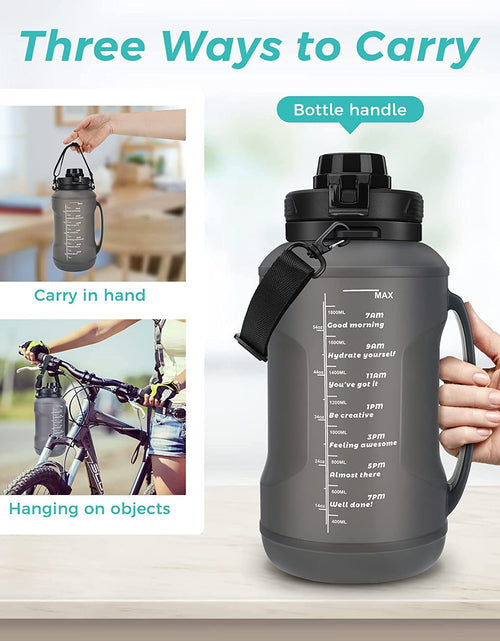 Load image into Gallery viewer, Collapsible Water Bottle, 2l/64oz Large Capacity With Straw Half
