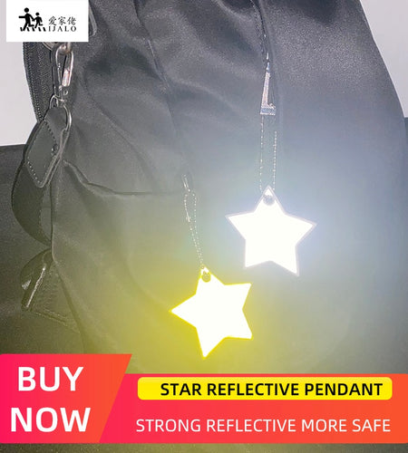 Colorful Star Reflective | Star Reflector Keychain | Night Reflector