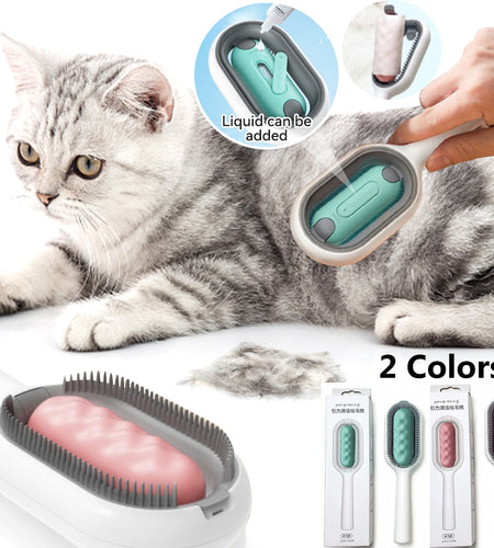 Creative Update Cat Dog Grooming Comb With Water Tank Double Sided