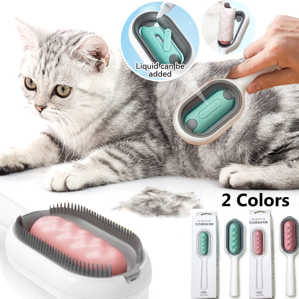 Creative Update Cat Dog Grooming Comb With Water Tank Double Sided