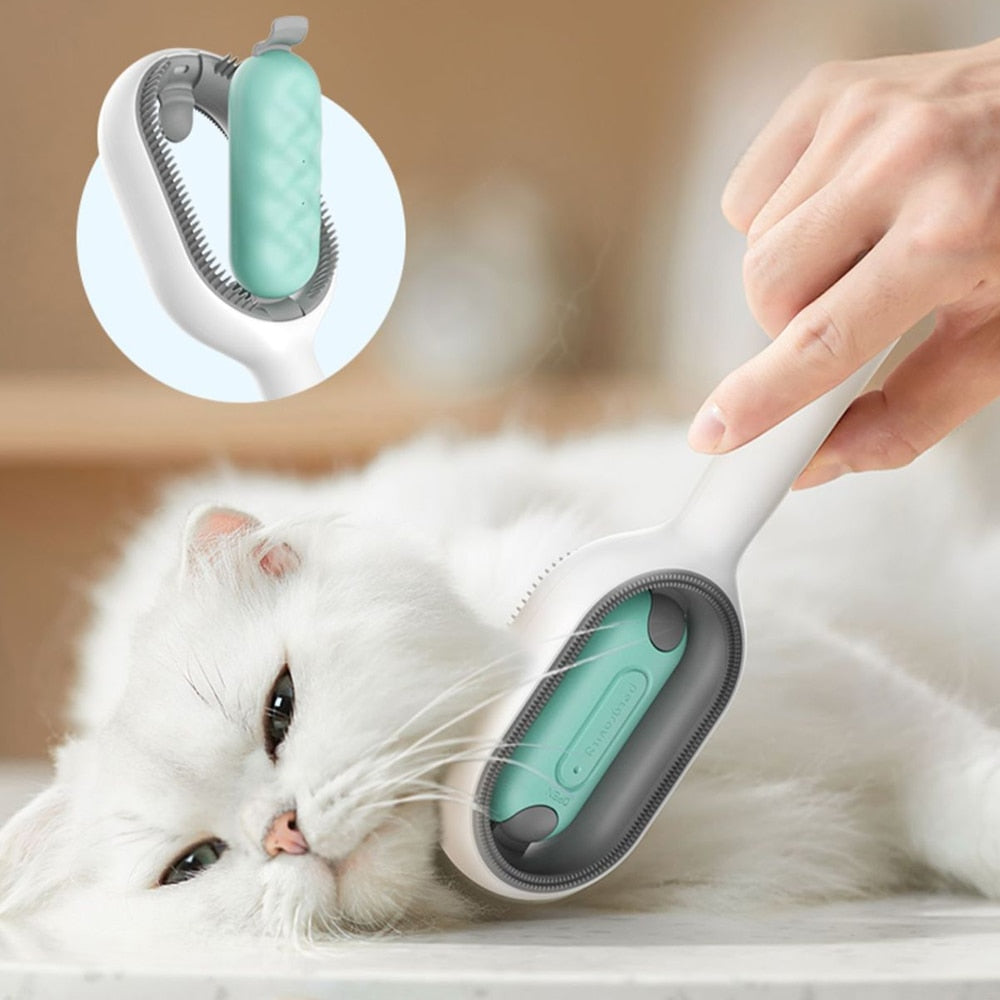 Creative Update Cat Dog Grooming Comb With Water Tank Double Sided