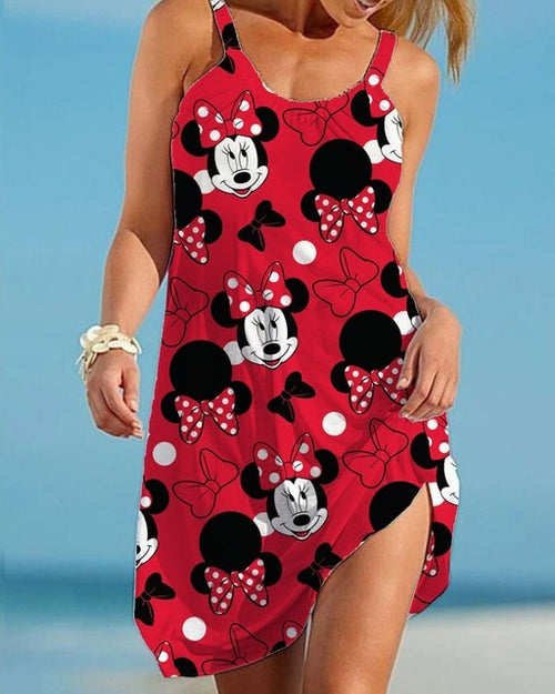 Load image into Gallery viewer, Disney Minnie Mickey Mouse Woman Dress Summer European and American
