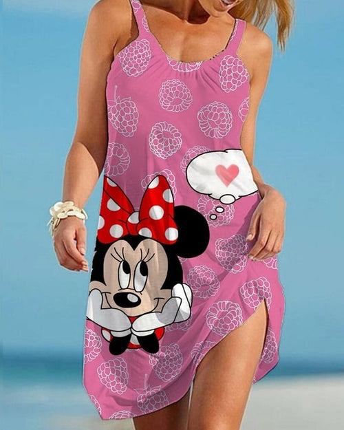 Load image into Gallery viewer, Disney Minnie Mickey Mouse Woman Dress Summer European and American
