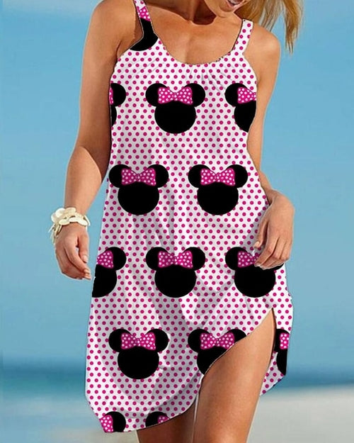 Load image into Gallery viewer, Disney Minnie Mickey Mouse Woman Dress Summer European and American
