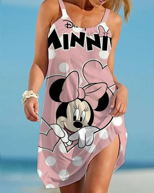 Load image into Gallery viewer, Disney Minnie Mickey Mouse Woman Dress Summer European and American
