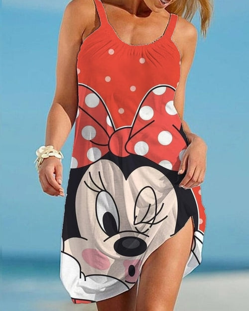 Load image into Gallery viewer, Disney Minnie Mickey Mouse Woman Dress Summer European and American
