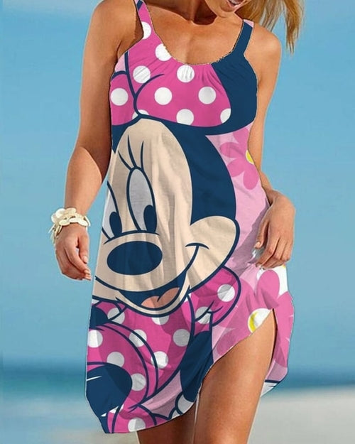 Load image into Gallery viewer, Disney Minnie Mickey Mouse Woman Dress Summer European and American
