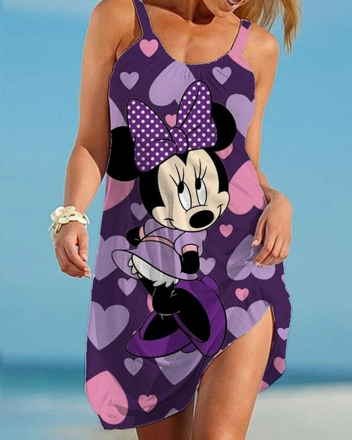 Load image into Gallery viewer, Disney Minnie Mickey Mouse Woman Dress Summer European and American
