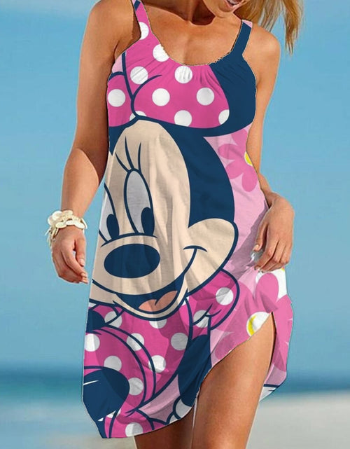 Load image into Gallery viewer, Disney Minnie Mickey Mouse Woman Dress Summer European and American
