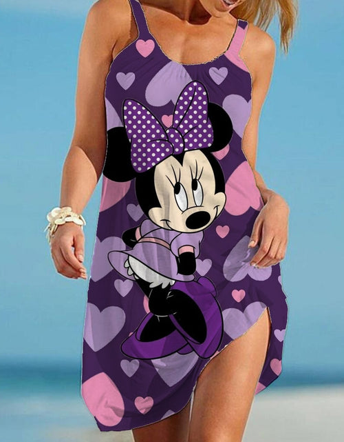 Load image into Gallery viewer, Disney Minnie Mickey Mouse Woman Dress Summer European and American
