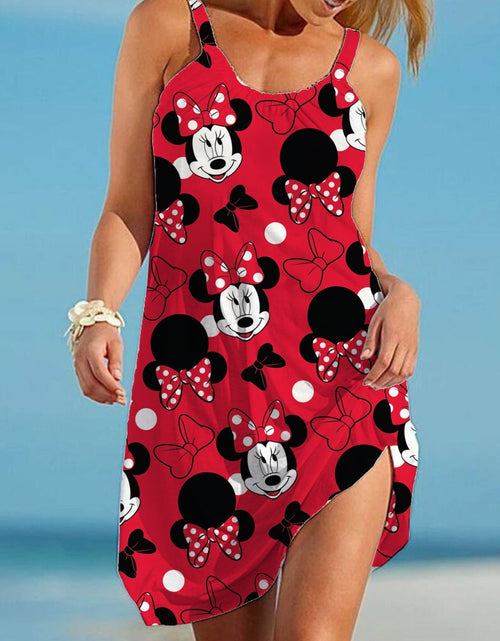 Load image into Gallery viewer, Disney Minnie Mickey Mouse Woman Dress Summer European and American
