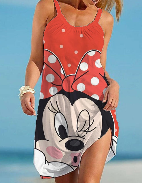 Load image into Gallery viewer, Disney Minnie Mickey Mouse Woman Dress Summer European and American
