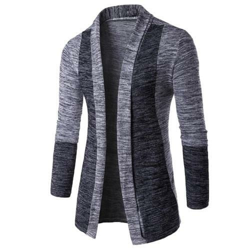 Load image into Gallery viewer, Dropshipping Retro Men Patchwork Long Sleeve Slim Fits Knitted Sweater
