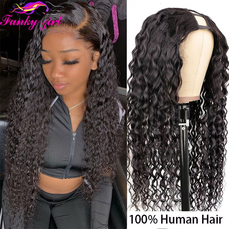 U Part Human Brazilian Wigs | U Part Hair Natural Wigs | Wig Natural