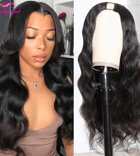Human Hair U Part Wigs Sale | U Part Wig Brazilian Bodywave - Body