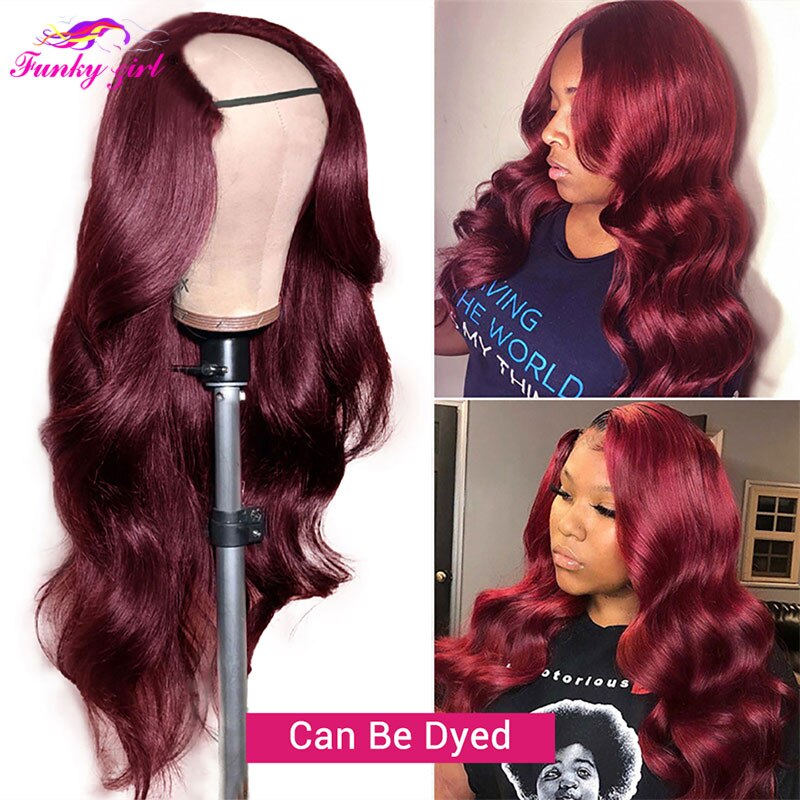 Human Hair U Part Wigs Sale | U Part Wig Brazilian Bodywave - Body