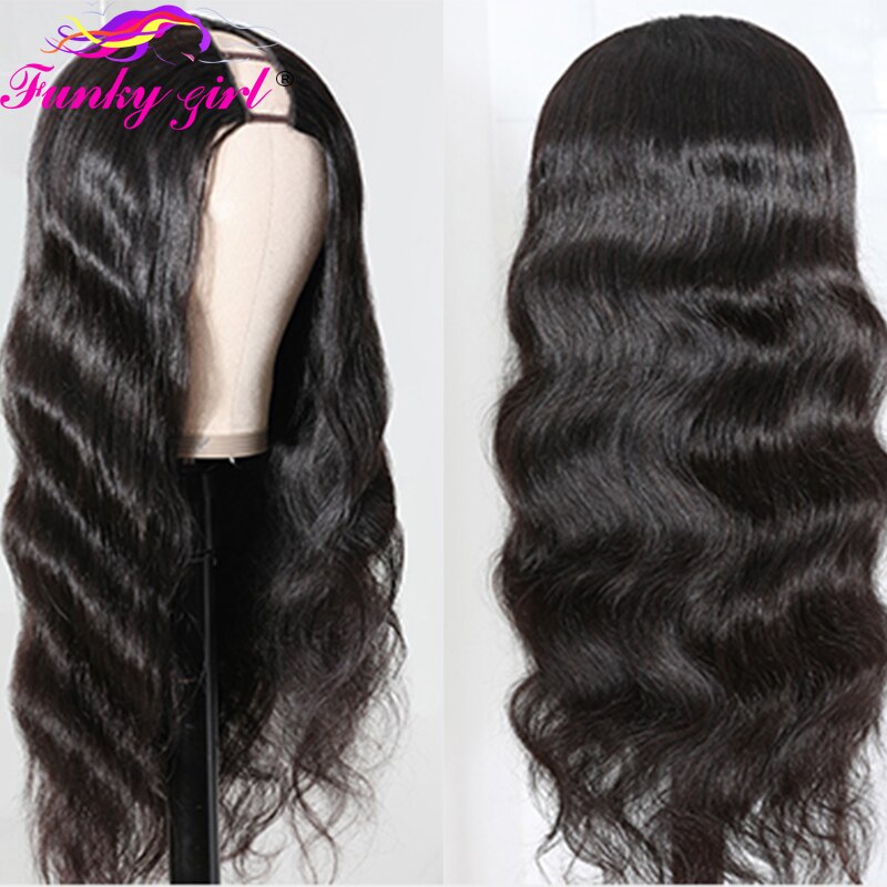 Human Hair U Part Wigs Sale | U Part Wig Brazilian Bodywave - Body