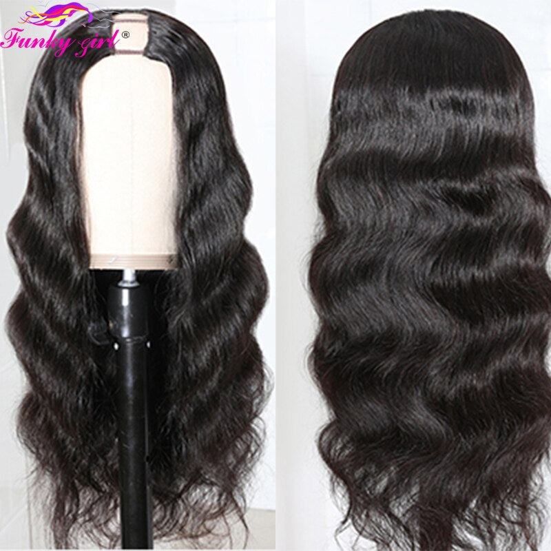 Upart Medium Human Hair Wigs | Remy Human Hair Upart Wigs | Upart