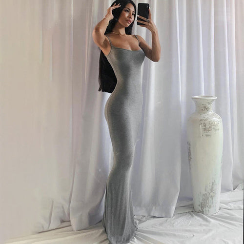 Load image into Gallery viewer, Fashion Sexy Backless Maxi Dress Skims Women Party Club Ladies Bodycon
