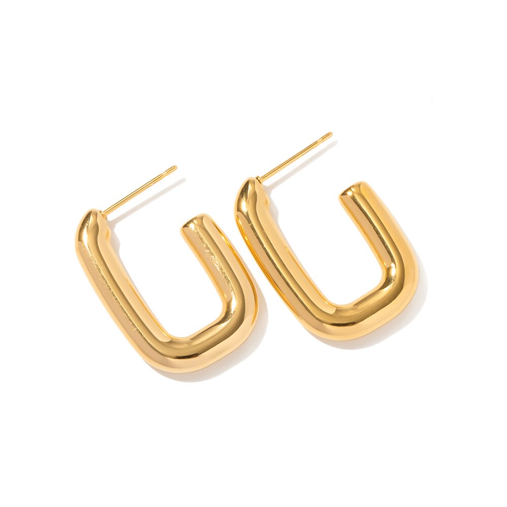 18k Gold Plated Stainless Steel | Earrings Women 18k Gold Plated -