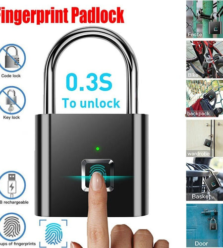 Fingerprint Lock Keyless Waterproof Anti Theft Smart Lock Fingerprint