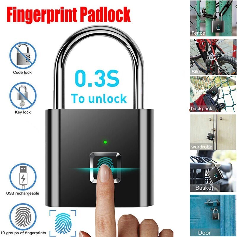 Fingerprint Lock Keyless Waterproof Anti Theft Smart Lock Fingerprint