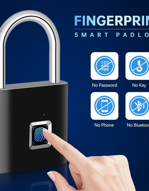 Load image into Gallery viewer, Fingerprint Lock Keyless Waterproof Anti Theft Smart Lock Fingerprint
