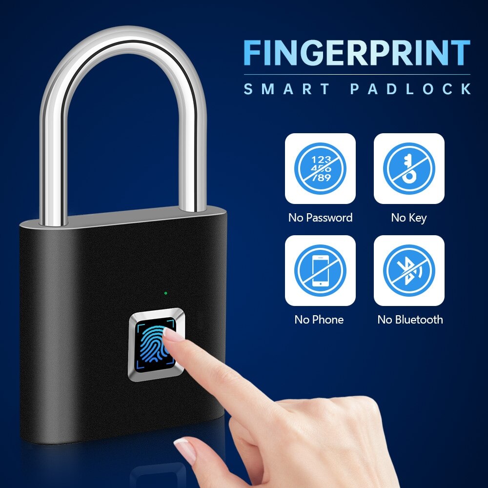 Fingerprint Lock Keyless Waterproof Anti Theft Smart Lock Fingerprint