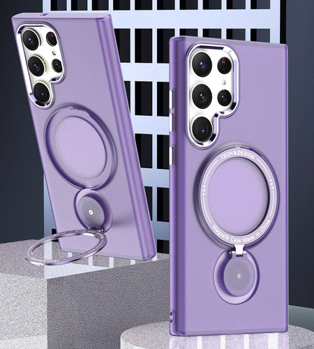 For Samsung S23 22 21 Ultra Puls 360 Swivel Stand Magsafe Silicon