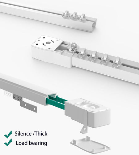 Free to EU country super silent Electric curtain Track for tuya wifi