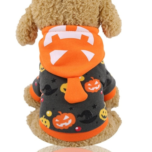 Load image into Gallery viewer, Funny Dog Halloween Clothes for Small Medium Dogs Halloween Party Bat
