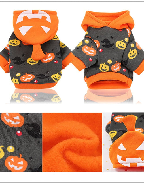 Load image into Gallery viewer, Funny Dog Halloween Clothes for Small Medium Dogs Halloween Party Bat
